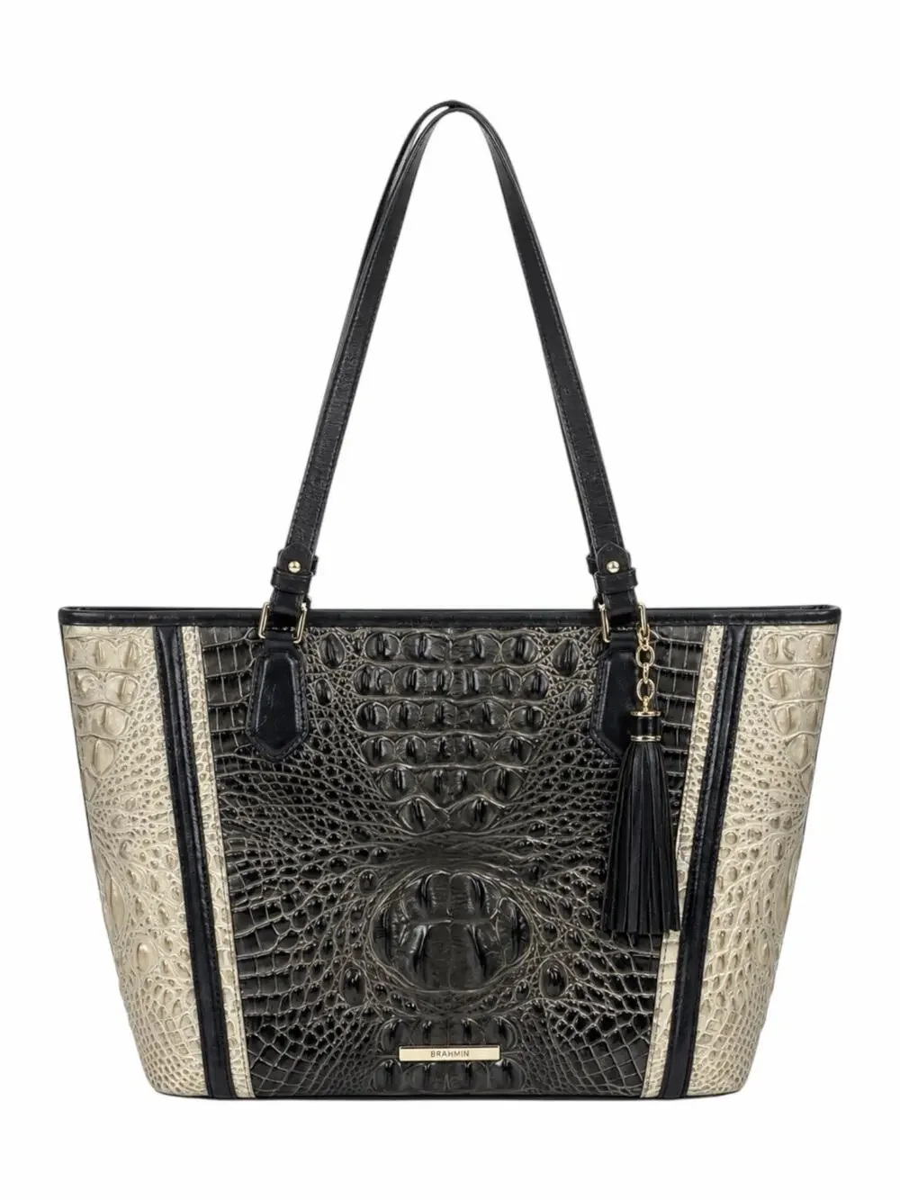 Brahmin Medium Asher Tote Bag Graphite Crestview Melbourne Shoulder Bag